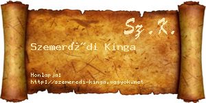 Szemerédi Kinga névjegykártya